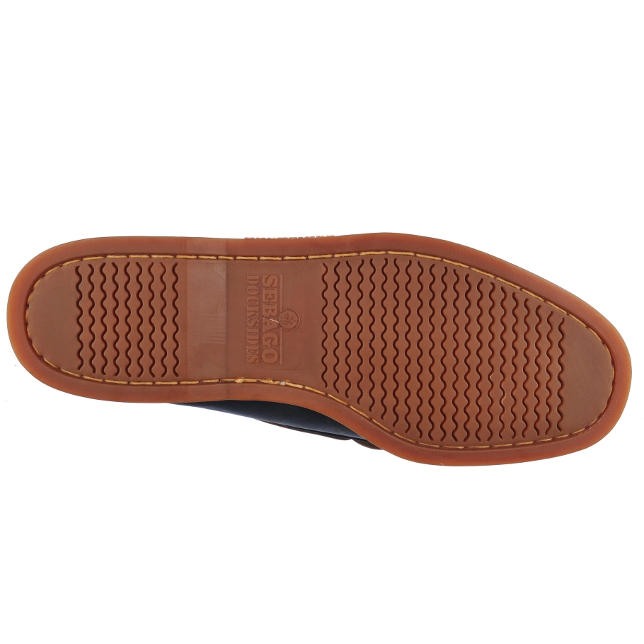 Docksides Portland Crazy H-marineblått Og Brunt Sebago Norge