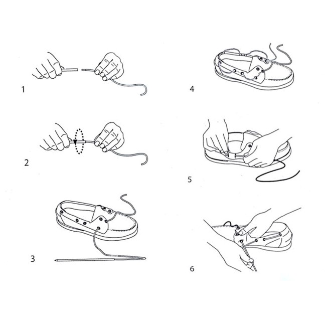 Råskinn Sko Lisser Brun Dk Brun Sebago Norge