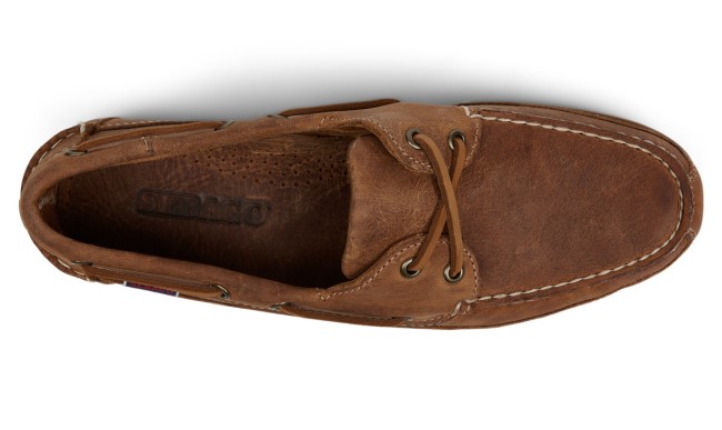 Skonnert Vintage Skinn Båtsko Brun Tan Sebago Norge