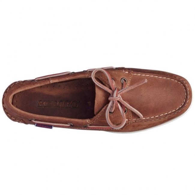 Sebago Norge Brown Tan Kai Portland Skinn Båtsko