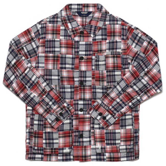 Sebago Norge Hvit-marinerød Springpoint Madras