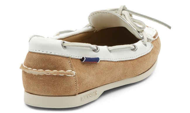 Dame Nina Semsket Skinn Bala Moccasin Beige-hvit Sebago Norge