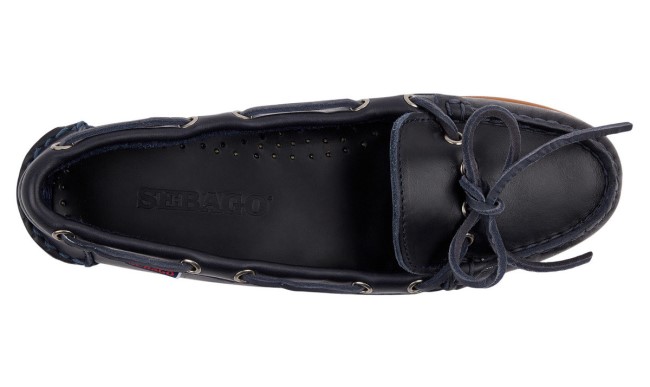 Dame Nina Vokset Bala Mokkasin Blå Marine-gum Sebago Norge