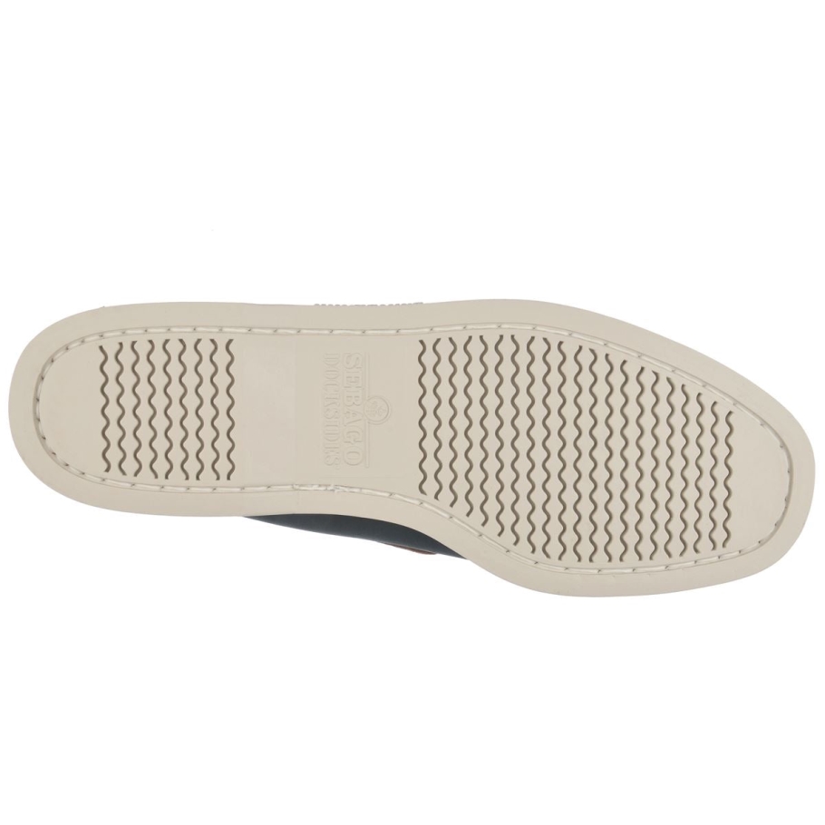 Portland Spinnaker-marineblå & Mørkebrun Sebago Norge