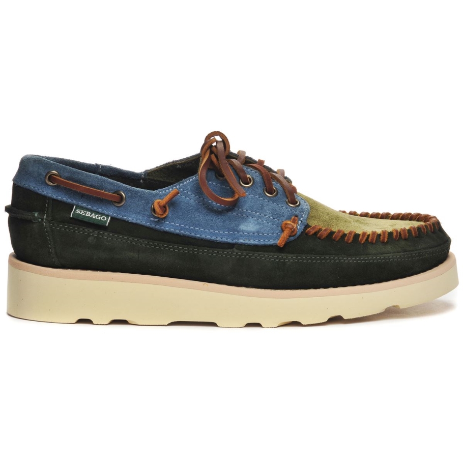 Sebago Norge Cayuga-brunswick Grønn & Indigo & Mose