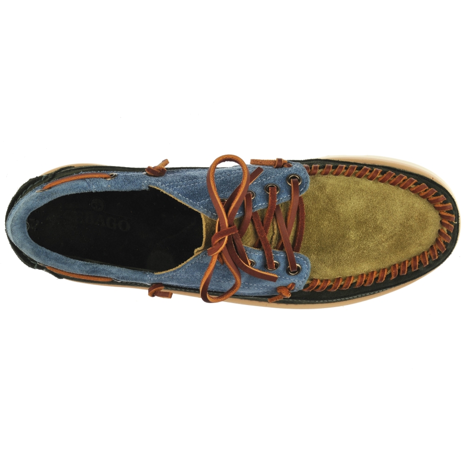 Sebago Norge Cayuga-brunswick Grønn & Indigo & Mose