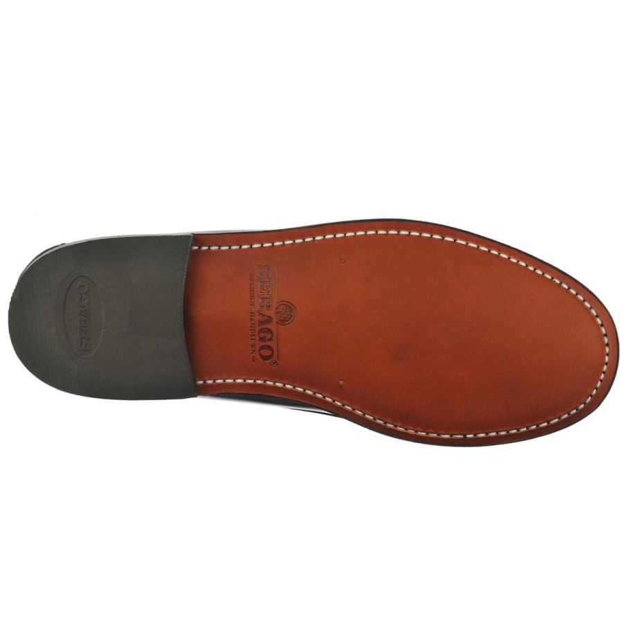 Sebago Norge Classic Dan Tag Kvinne-svart Og Hvit Penny