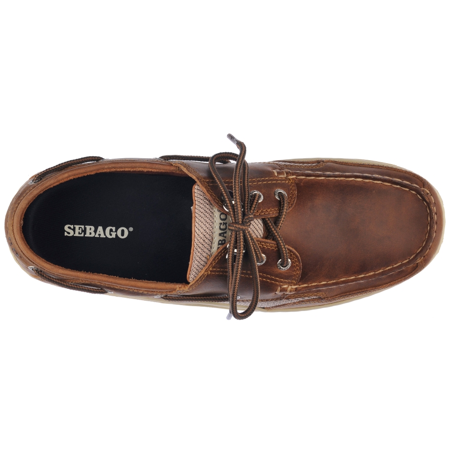 Sebago Norge Clovehitch Ii Fgl Vokset-brun Kanel