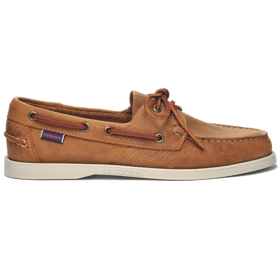 Sebago Norge Docksides Portland Crazy H-tan