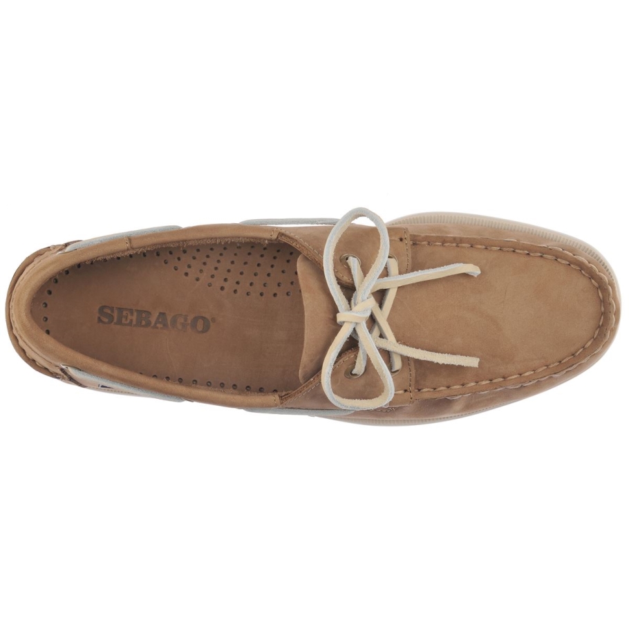 Sebago Norge Docksides Portland Nubuck-taupe