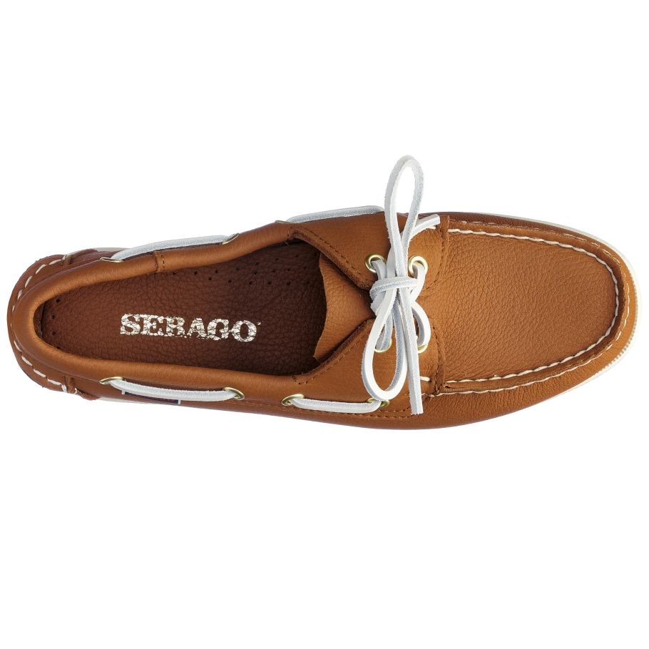 Sebago Norge Portland Fisher Kvinne-konjakk