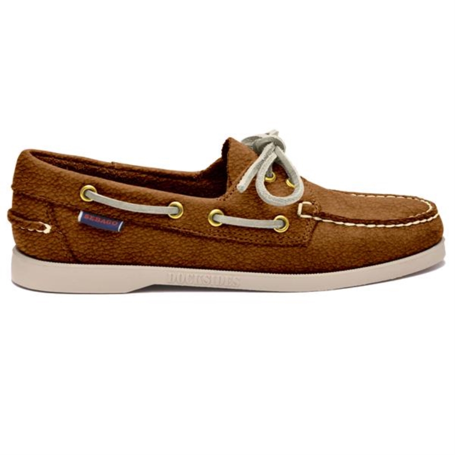 Sebago Norge Portland Fisher Kvinne-konjakk