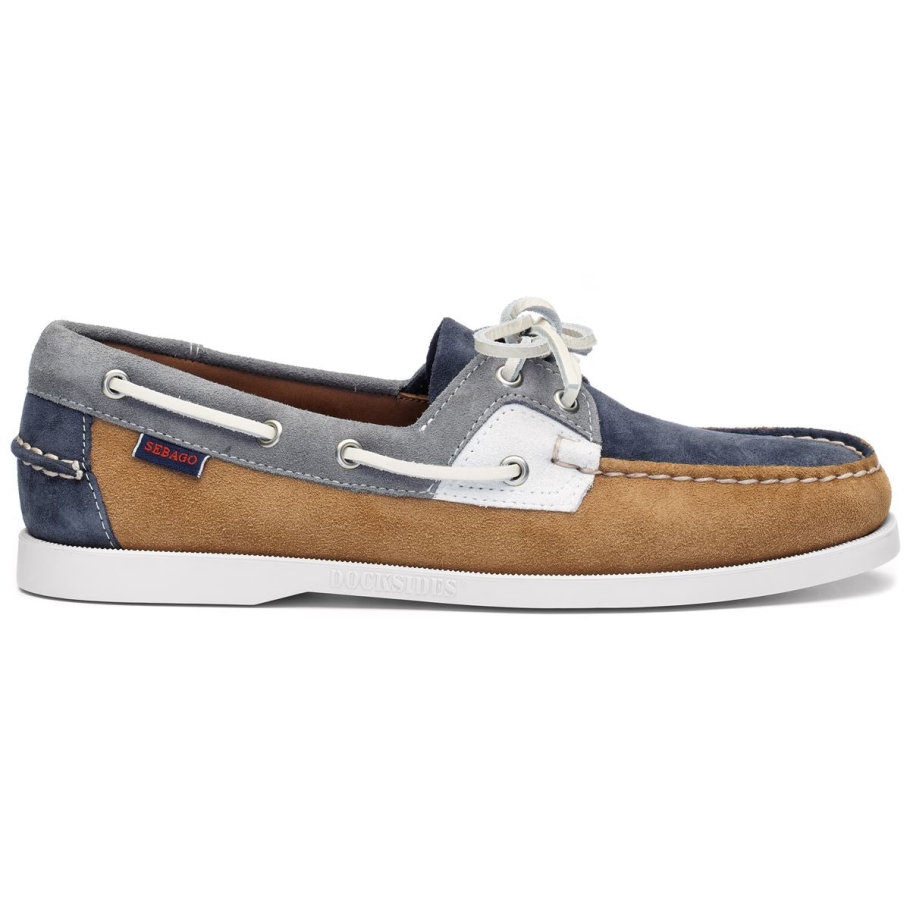 Sebago Norge Rossisland Jib-cognac & Denim & Slate & White